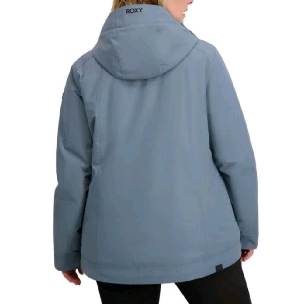 Roxy Women's Gray Hooded Ski Jacket - Picture 5 of 6